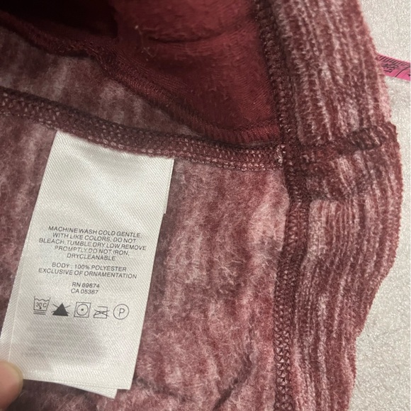 [L]Mountain Hardwear Snowpass Fleece Hoodie - Women's Marled Red - Picture 8 of 8